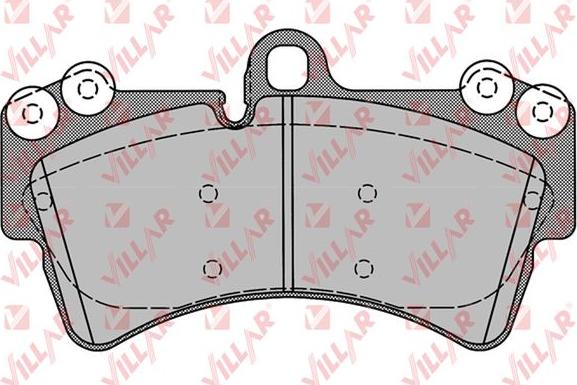 Villar 626.1257 - Brake Pad Set, disc brake autospares.lv