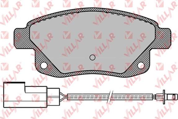 Villar 626.1261 - Brake Pad Set, disc brake autospares.lv