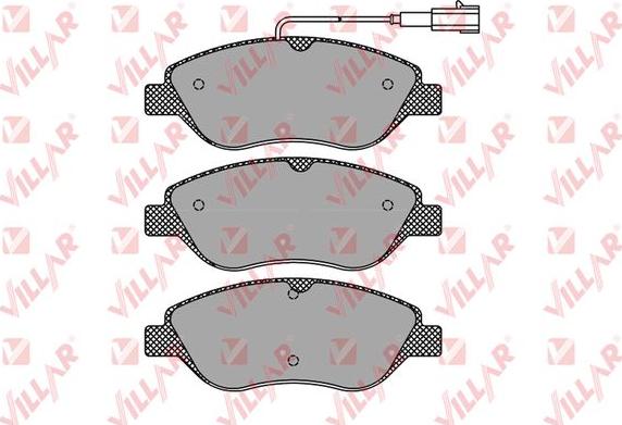 Villar 626.1267 - Brake Pad Set, disc brake autospares.lv