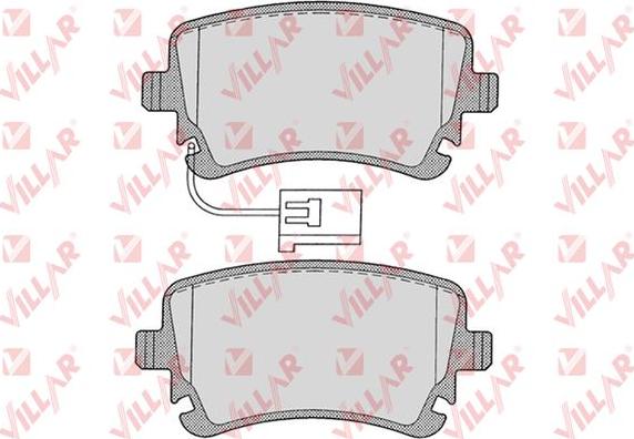 Villar 626.1206 - Brake Pad Set, disc brake autospares.lv