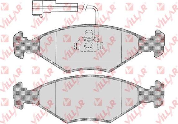 Villar 626.1203 - Brake Pad Set, disc brake autospares.lv