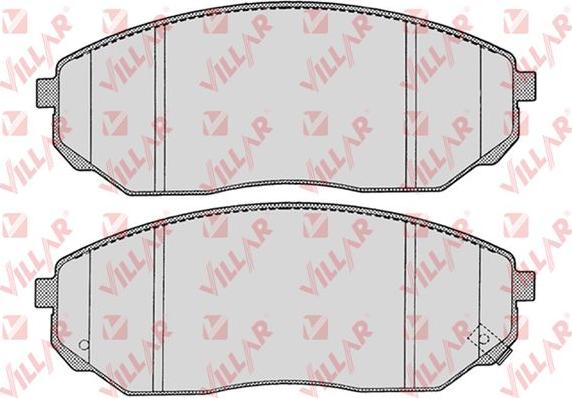 Villar 626.1207 - Brake Pad Set, disc brake autospares.lv