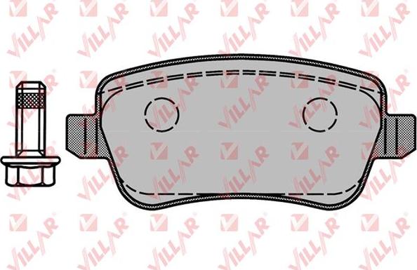 Villar 626.1218 - Brake Pad Set, disc brake autospares.lv