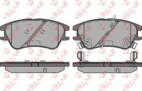 Villar 626.1212 - Brake Pad Set, disc brake autospares.lv