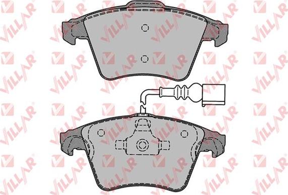 Villar 626.1285 - Brake Pad Set, disc brake autospares.lv