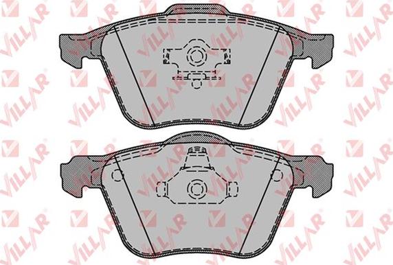 Villar 626.1286 - Brake Pad Set, disc brake autospares.lv