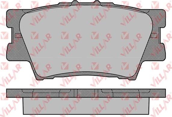 Villar 626.1281 - Brake Pad Set, disc brake autospares.lv