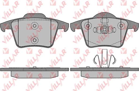 Villar 626.1234 - Brake Pad Set, disc brake autospares.lv