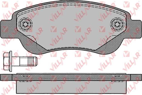 Villar 626.1235 - Brake Pad Set, disc brake autospares.lv