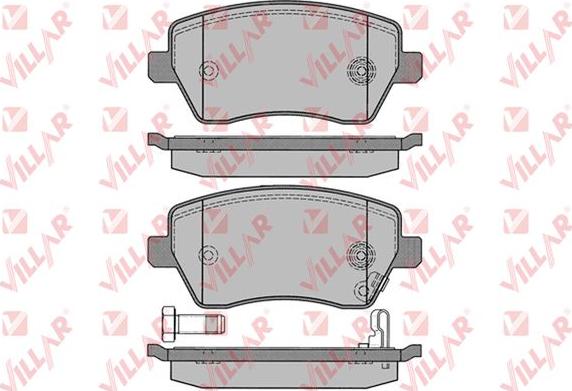 Villar 626.1229 - Brake Pad Set, disc brake autospares.lv