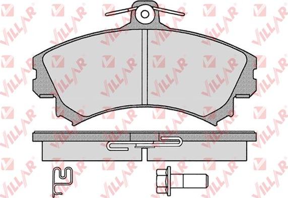 Villar 626.1221 - Brake Pad Set, disc brake autospares.lv