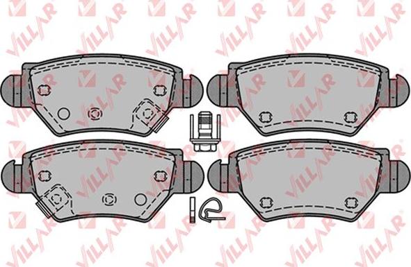 Villar 626.1227 - Brake Pad Set, disc brake autospares.lv