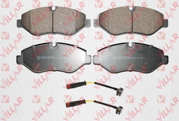 Villar 626.1275A - Brake Pad Set, disc brake autospares.lv