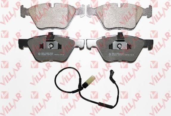 Villar 626.1271A - Brake Pad Set, disc brake autospares.lv