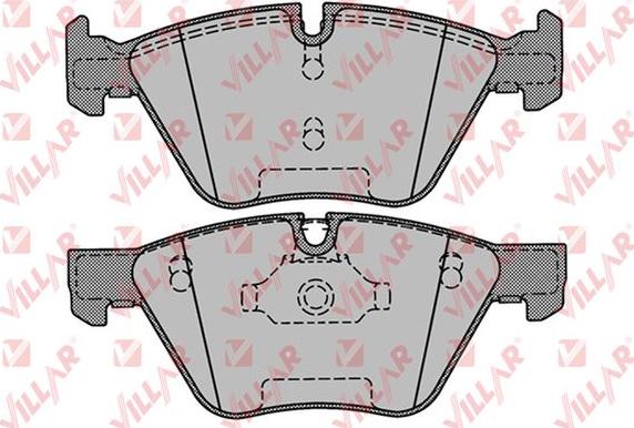 Villar 626.1271 - Brake Pad Set, disc brake autospares.lv