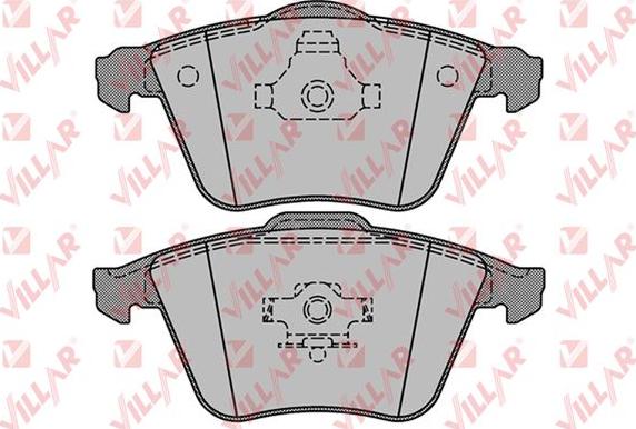 Villar 626.1277 - Brake Pad Set, disc brake autospares.lv