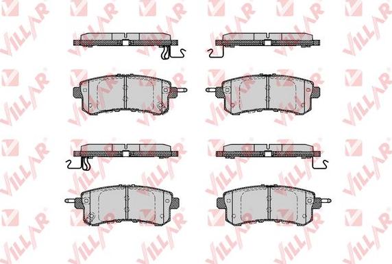 Villar 626.1798 - Brake Pad Set, disc brake autospares.lv