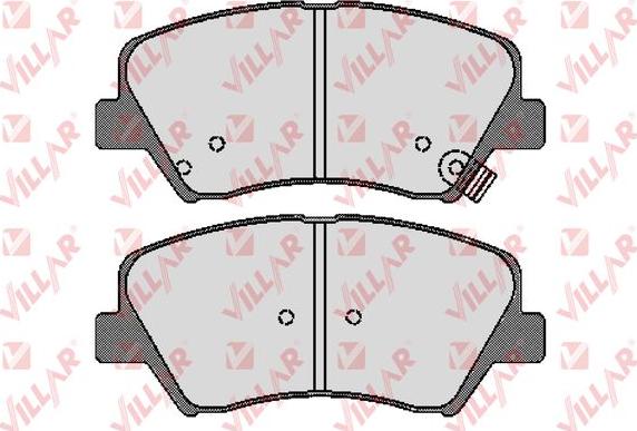 Villar 626.1744 - Brake Pad Set, disc brake autospares.lv