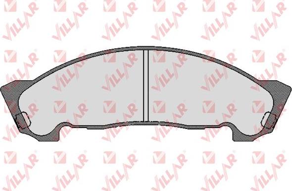 Villar 626.1750 - Brake Pad Set, disc brake autospares.lv