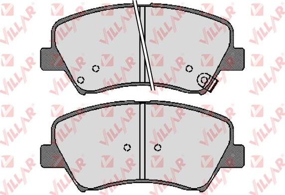 Villar 626.1753 - Brake Pad Set, disc brake autospares.lv