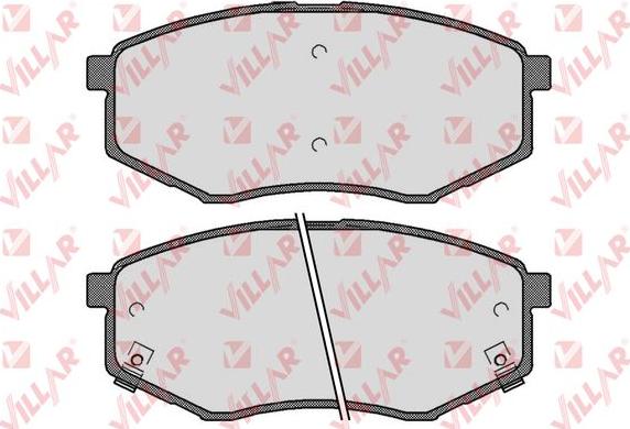 Villar 626.1757 - Brake Pad Set, disc brake autospares.lv