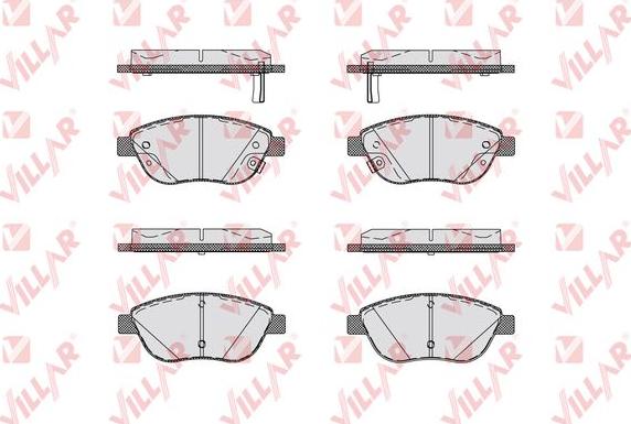 Villar 626.1760 - Brake Pad Set, disc brake autospares.lv