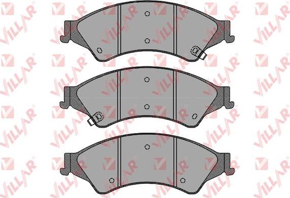 Villar 626.1768 - Brake Pad Set, disc brake autospares.lv