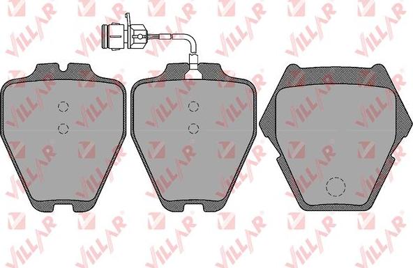 Villar 626.1767 - Brake Pad Set, disc brake autospares.lv