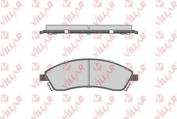 Villar 626.1706 - Brake Pad Set, disc brake autospares.lv