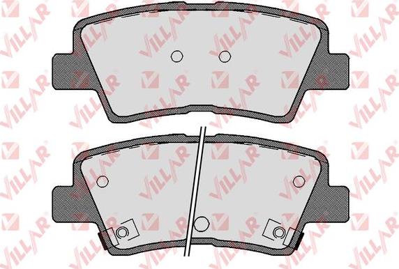 Villar 626.1710 - Brake Pad Set, disc brake autospares.lv