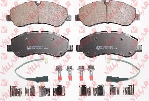 Villar 626.1786A - Brake Pad Set, disc brake autospares.lv