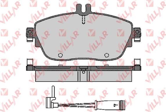 Villar 626.1781A - Brake Pad Set, disc brake autospares.lv