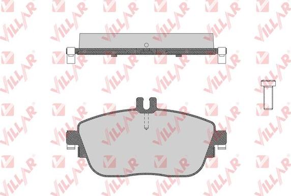 Villar 626.1781 - Brake Pad Set, disc brake autospares.lv