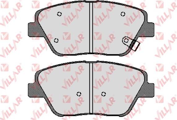 Villar 626.1736 - Brake Pad Set, disc brake autospares.lv