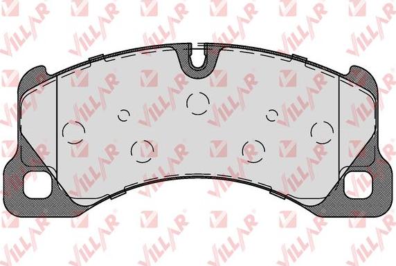 Villar 626.1738 - Brake Pad Set, disc brake autospares.lv