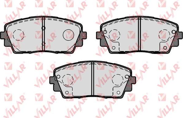 Villar 626.1726 - Brake Pad Set, disc brake autospares.lv