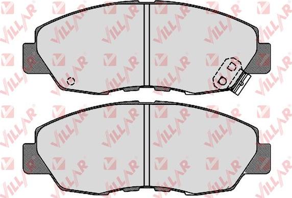 Villar 626.1728 - Brake Pad Set, disc brake autospares.lv