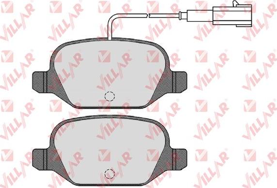 Villar 626.1723 - Brake Pad Set, disc brake autospares.lv