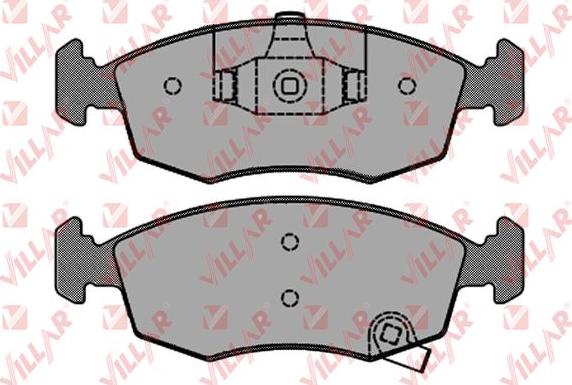 Villar 626.1722 - Brake Pad Set, disc brake autospares.lv