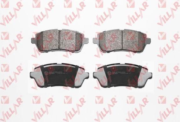 Villar 626.2045 - Brake Pad Set, disc brake autospares.lv