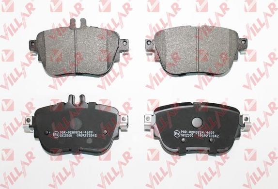 Villar 626.2042 - Brake Pad Set, disc brake autospares.lv