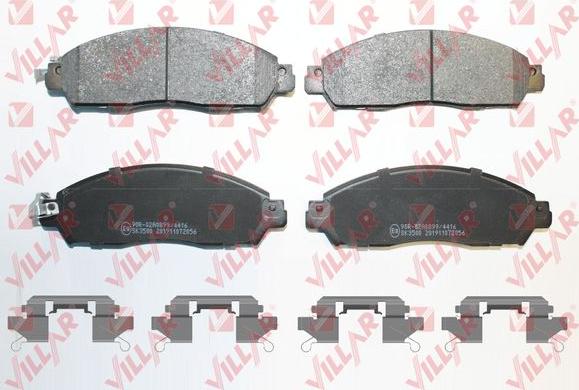 Villar 626.2056K - Brake Pad Set, disc brake autospares.lv