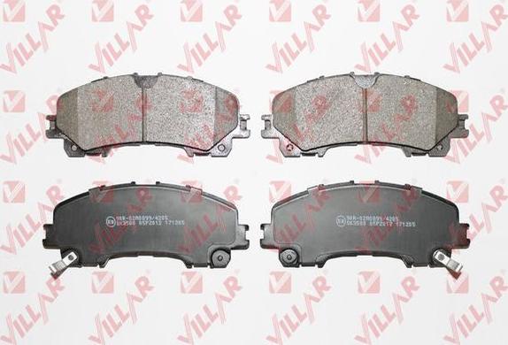 Villar 626.2012 - Brake Pad Set, disc brake autospares.lv