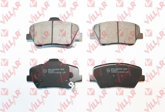 Villar 626.2032 - Brake Pad Set, disc brake autospares.lv