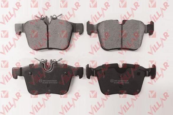 Villar 626.2020 - Brake Pad Set, disc brake autospares.lv
