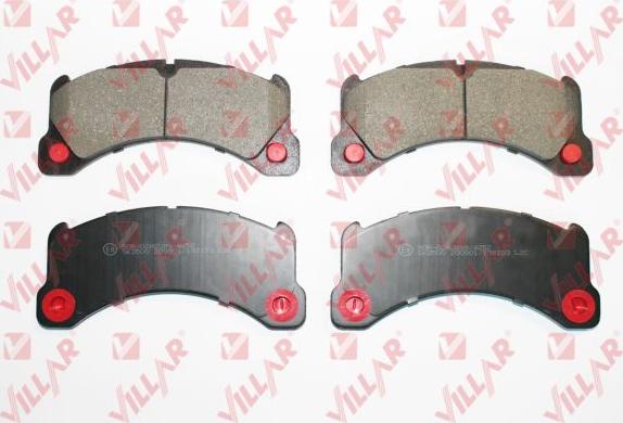 Villar 626.2153 - Brake Pad Set, disc brake autospares.lv