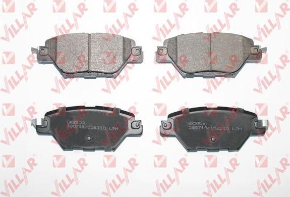 Villar 626.2110 - Brake Pad Set, disc brake autospares.lv