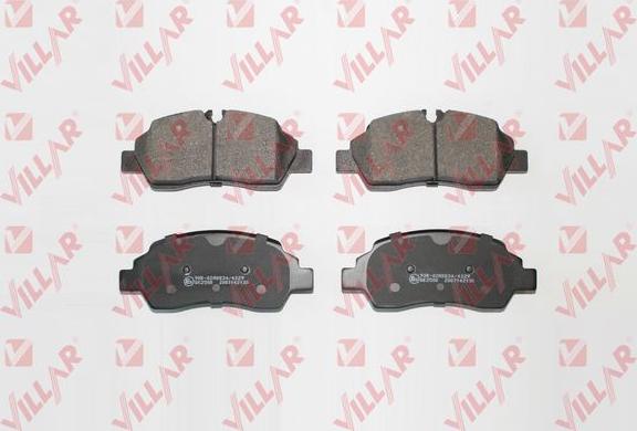 Villar 626.2130 - Brake Pad Set, disc brake autospares.lv