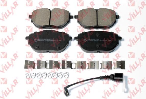 Villar 626.2254AK - Brake Pad Set, disc brake autospares.lv