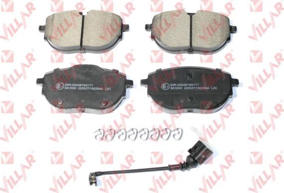 Villar 626.2254A - Brake Pad Set, disc brake autospares.lv